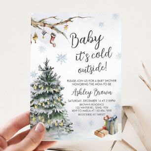 Winter Wonderland Baby Shower  Invitation