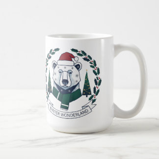 Winter Wonderland Bear – Cute Santa Hat Christmas  Coffee Mug