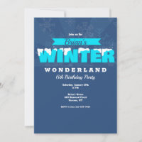 Winter Wonderland Birthday Invitation
