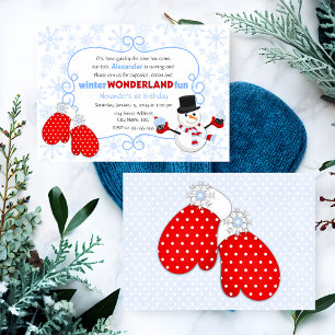Winter Wonderland Birthday Invitation