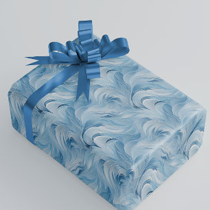 Winter Wonderland Blue frosty pattern Wrapping Paper