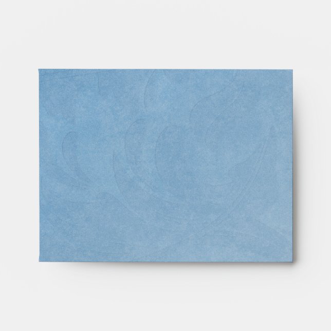 Winter Wonderland Blue Note Card RSVP Envelope (Front)