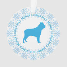 Winter Wonderland Blue & White Snowflake Dog Breed