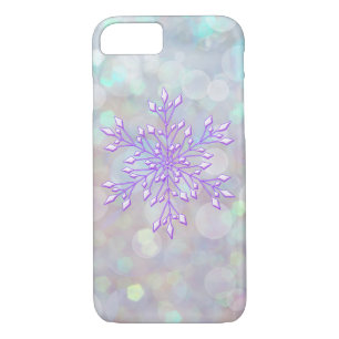 *~* Winter Wonderland Bokeh Snowflake iPhone 8/7 Case