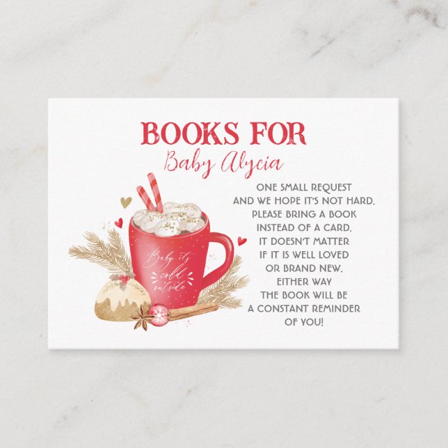 Winter Wonderland, Books for Baby. Bring A Book En Enclosure Card (Front)