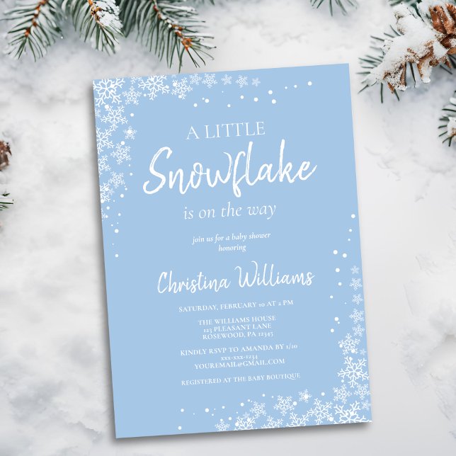 Winter Wonderland Boy Baby Shower Invitation (Creator Uploaded)