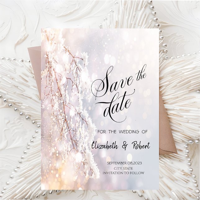 Winter Wonderland Branches  Save The Date (Creator Uploaded)