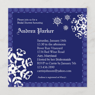 Winter Wonderland Bridal Shower Invitation