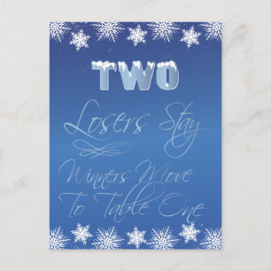 Winter Wonderland Bunco Table Card #2