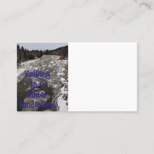 Winter Wonderland Business Card (Front)