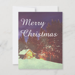 Winter Wonderland Cabin Merry Christmas Cosy