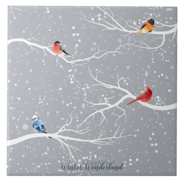 Winter Wonderland Ceramic Tile (Front)