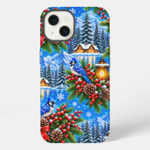 Winter Wonderland Christmas Birds & BerriesPattern