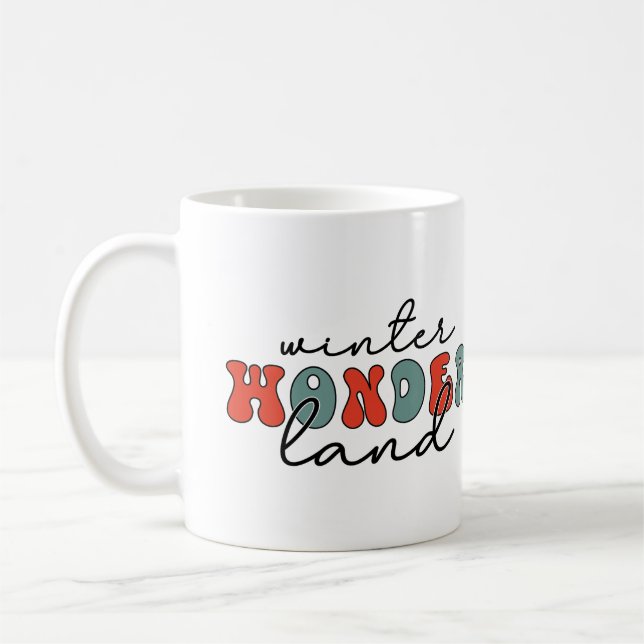 Winter Wonderland Christmas Coffee Mug (Left)