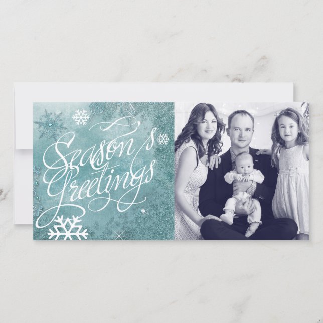 Winter Wonderland Christmas Holiday Photo Card (Front)