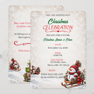 Winter Wonderland Christmas Invitation
