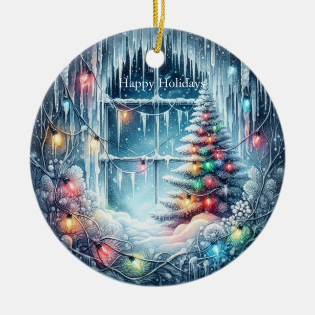  Winter Wonderland Christmas Ornament (Front)