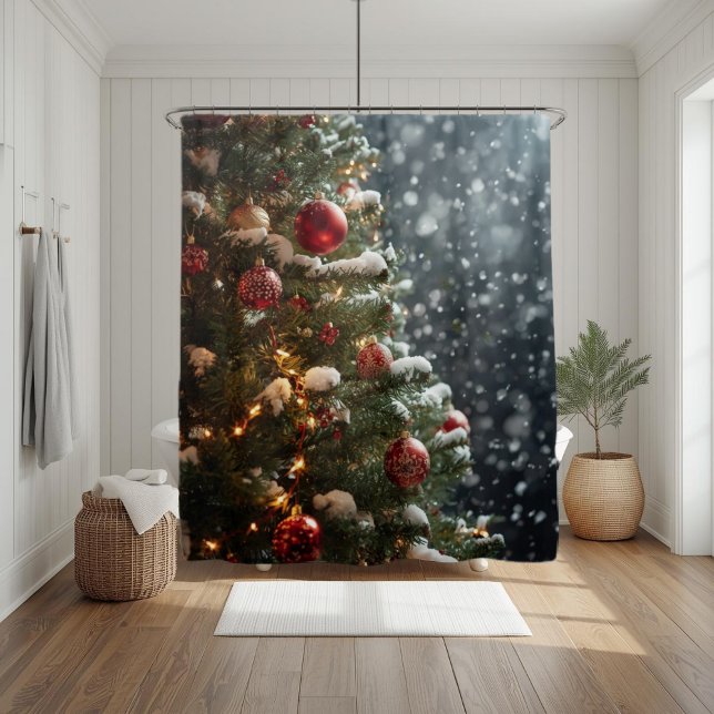 Winter Wonderland Christmas Shower Curtain (Creator Uploaded)