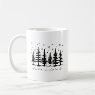 Winter Wonderland Christmas Trees Winter Holiday Coffee Mug