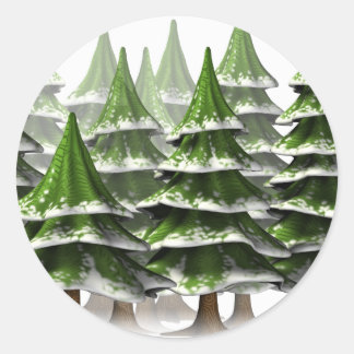 Winter Wonderland Classic Round Sticker