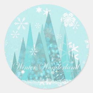 Winter Wonderland Classic Round Sticker