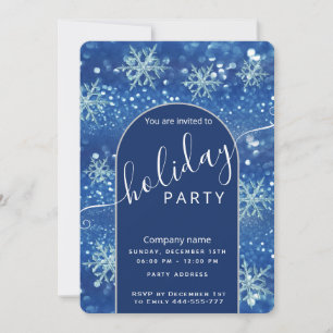 Winter wonderland corporate Holiday party  Invitat Invitation