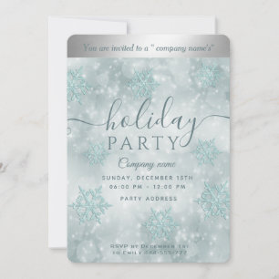 Winter wonderland corporate Holiday party Invitati Invitation