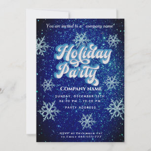 Winter wonderland corporate Holiday party Invitation
