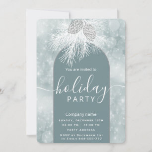 Winter wonderland corporate Holiday party Invitation