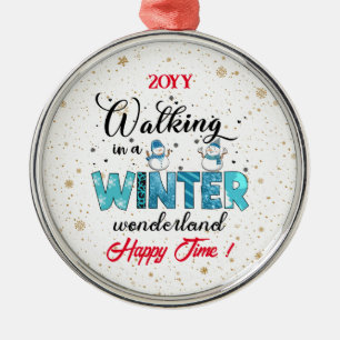 Winter Wonderland Customize Metal Ornament