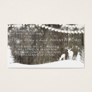 Winter Wonderland Deer & Lights Book Card