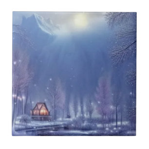 Winter Wonderland Design Ceramic Tile