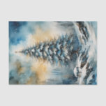 Winter Wonderland Evergreen Tree Decoupage Paper<br><div class="desc">Winter Wonderland Evergreen Tree Decoupage Paper</div>