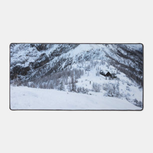 Winter wonderland explorer desk mat