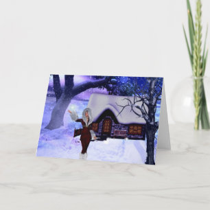 Winter Wonderland Fantasy Blank Card