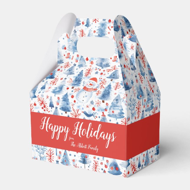 Winter Wonderland Favour Box (Front Side)