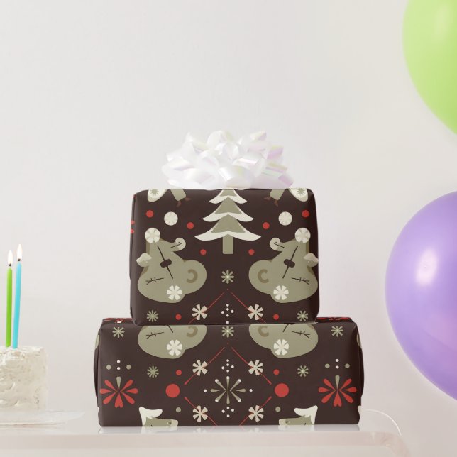 Winter Wonderland: Festive Holiday Pattern Wrapping Paper (Party Gifts)