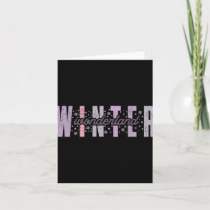 Winter Wonderland Festive Tygraphy Art Card