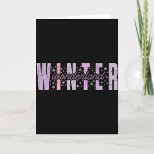 Winter Wonderland Festive Tygraphy Art Card
