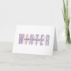 Winter Wonderland - Festive Typography Art Card