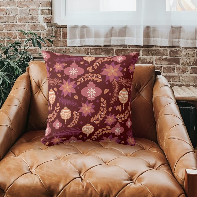 Winter Wonderland Festive Warm Throw Pillow (Creator Uploaded)