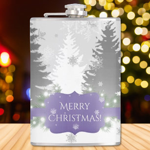 Winter Wonderland Flask - Purple