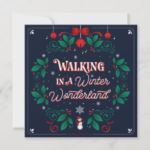 Winter Wonderland Flat Card 5.25