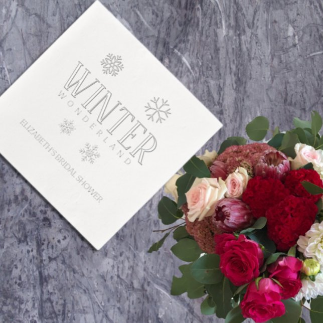 Winter Wonderland Foil Napkins (Creator Uploaded)