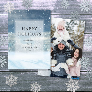 Winter Wonderland Forest Christmas Photo Holiday Card