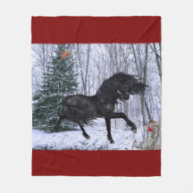Winter Wonderland Friesian Horse Blanket