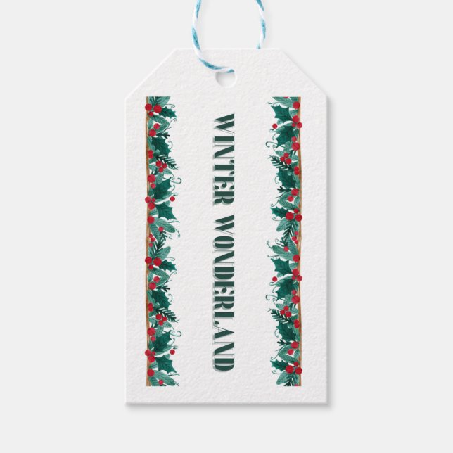 Winter wonderland gift tags (Front)