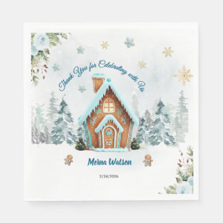 Winter wonderland Gingerbread Napkin