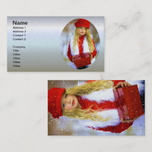 Winter Wonderland Girl Business Card