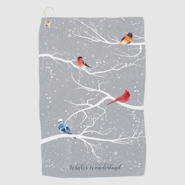 Winter Wonderland Golf Towel (Front)